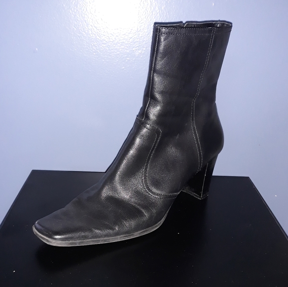 Leather Ankle Boots - Picture 3 of 7